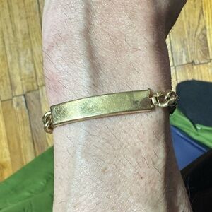 Vintage Gold Tone Speidel Bracelet 7”